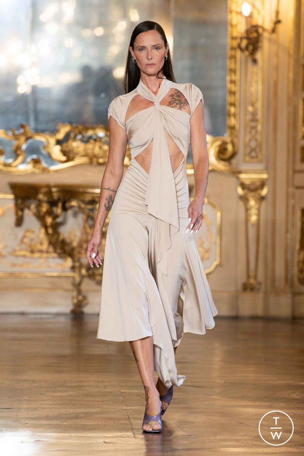 Fashion Week Milan Spring/Summer 2023 look 4 from the Trussardi collection womenswear