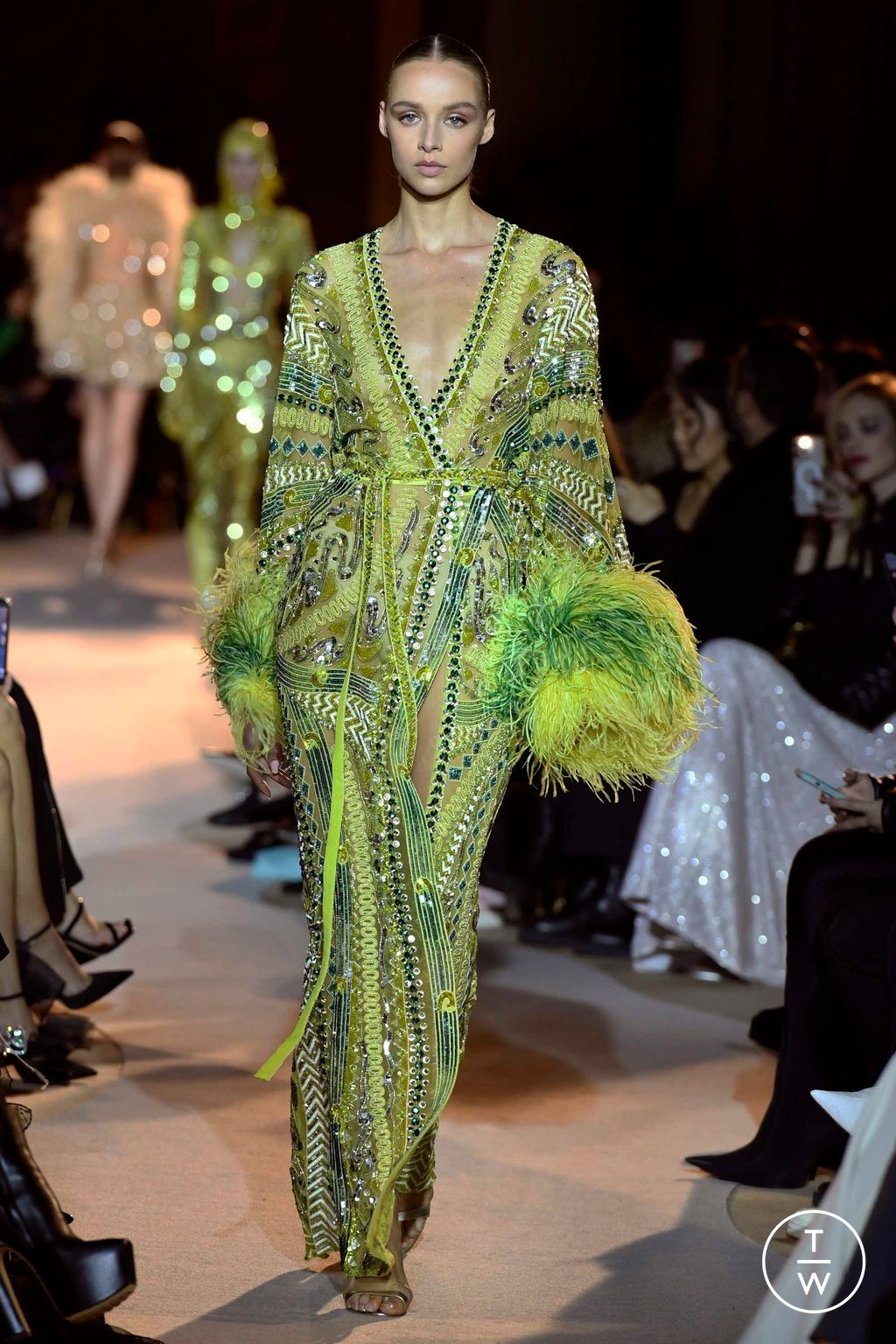 Fashion Week Paris Spring/Summer 2023 look 11 from the Zuhair Murad collection couture