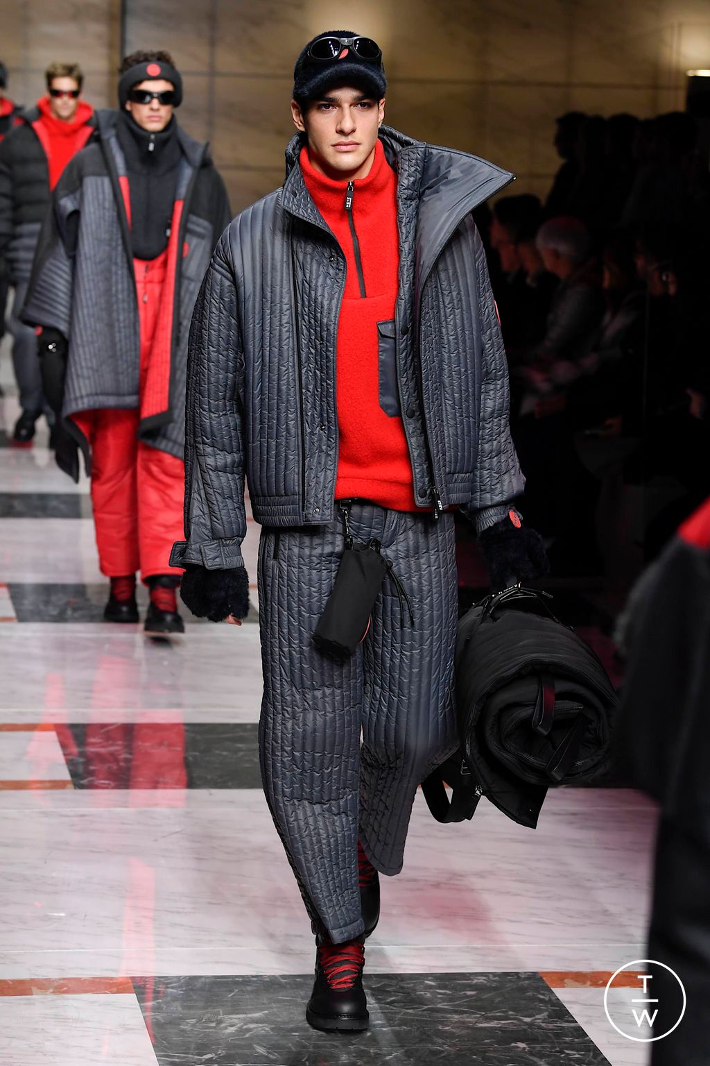 Fashion Week Milan Fall/Winter 2023 look 70 from the Giorgio Armani collection menswear