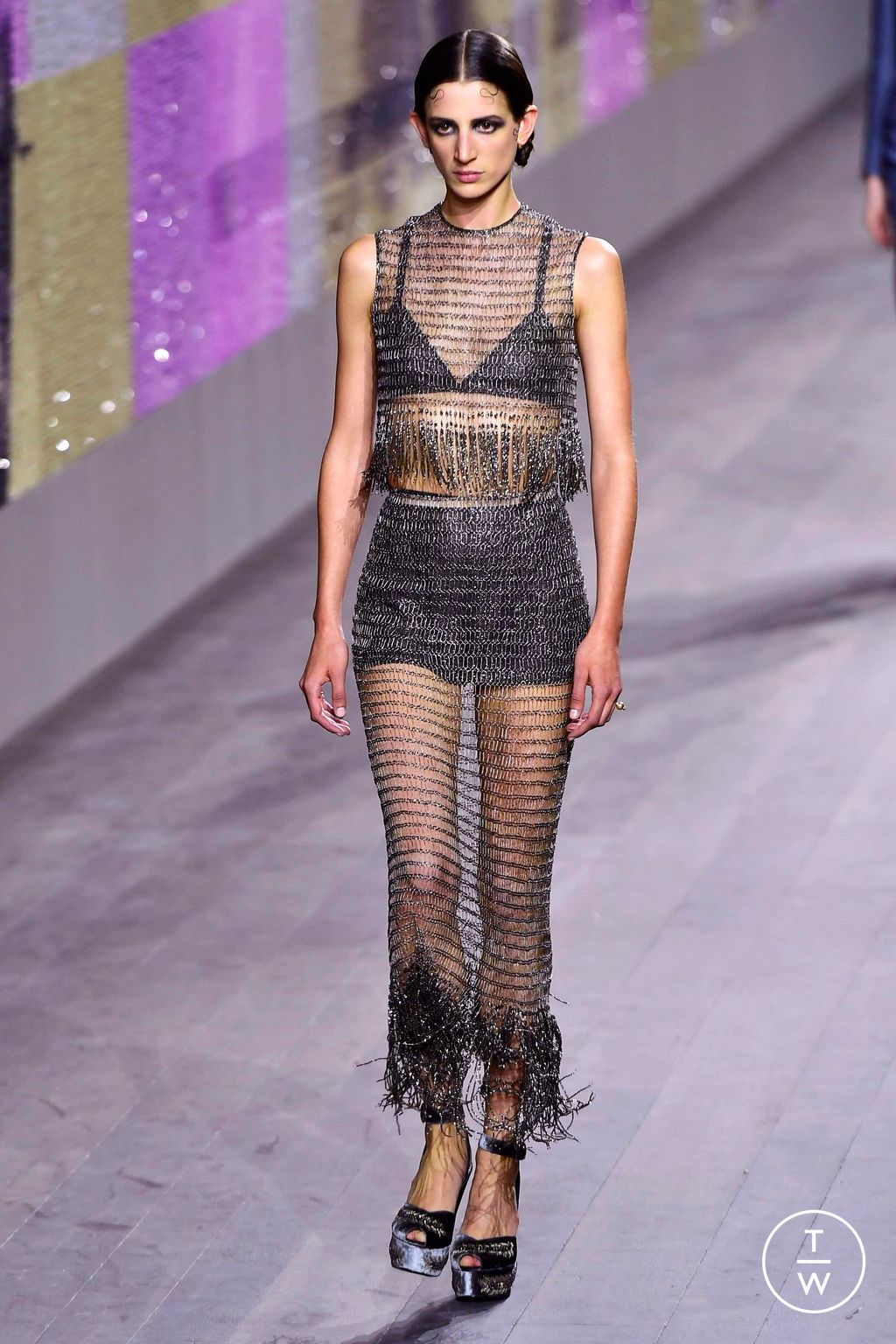 Fashion Week Paris Spring/Summer 2023 look 24 de la collection Christian Dior couture