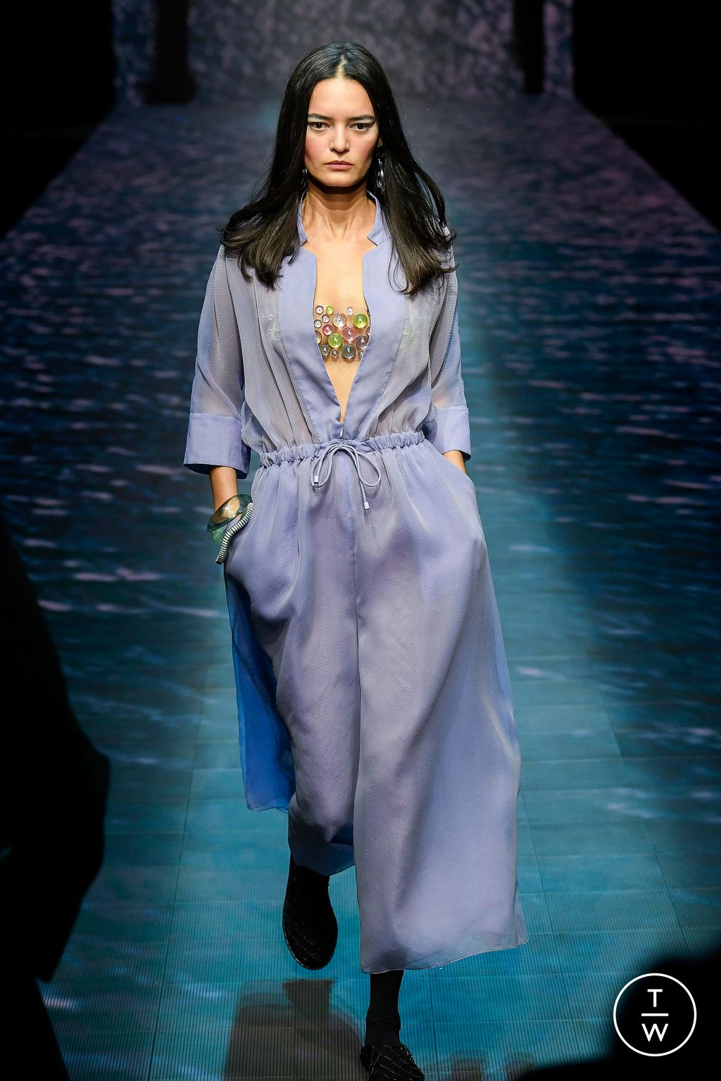 Fashion Week Milan Spring/Summer 2023 look 43 from the Emporio Armani collection womenswear