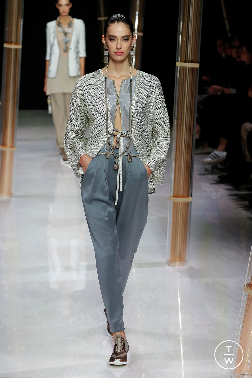 Fashion Week Milan Spring/Summer 2023 look 6 from the Giorgio Armani collection womenswear