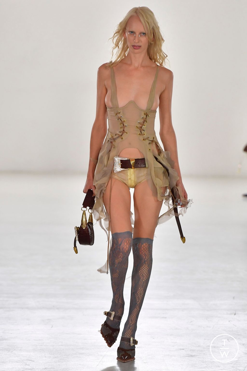 Fashion Week London Spring/Summer 2023 look 24 from the Poster Girl collection womenswear