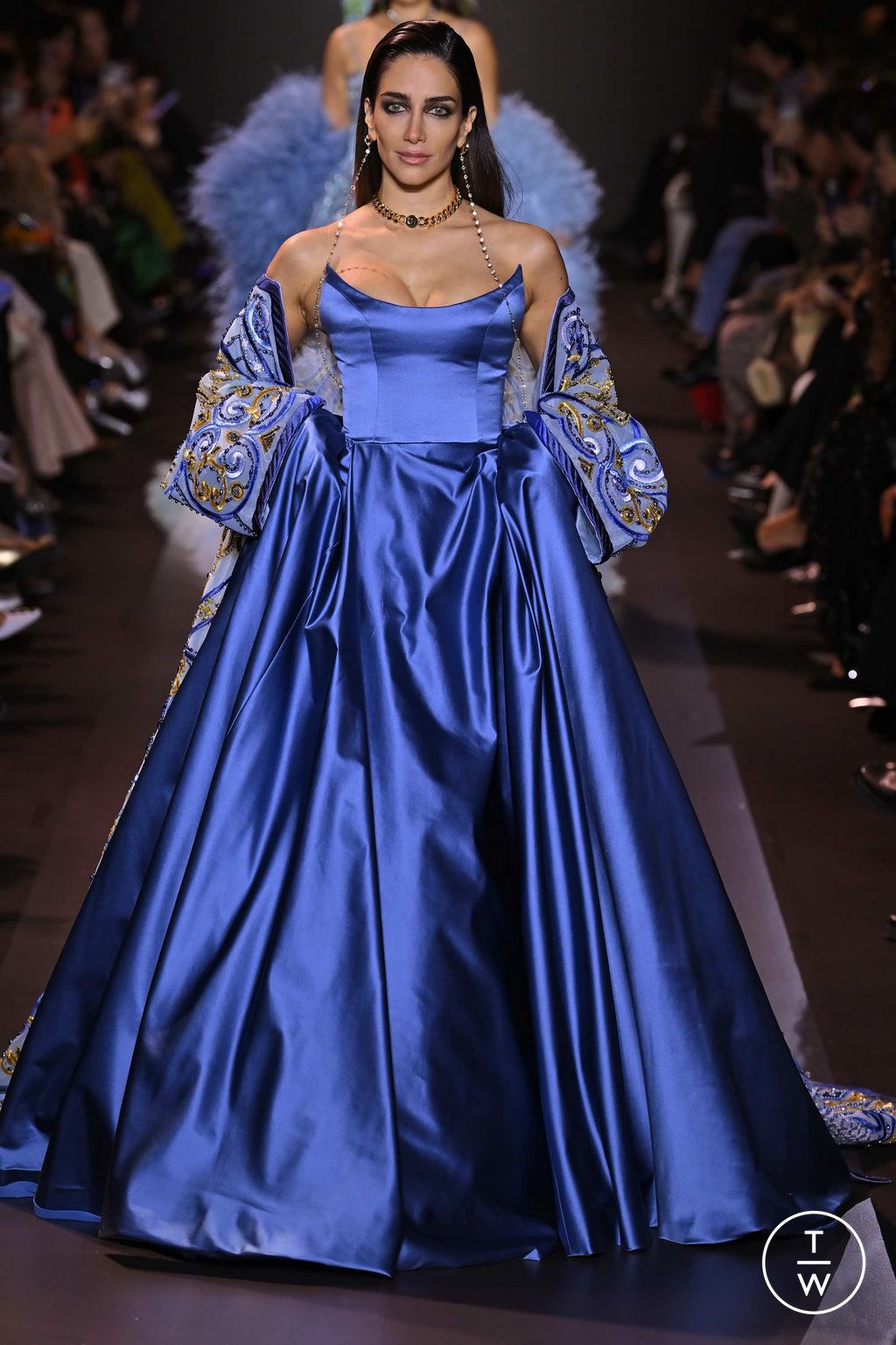 Fashion Week Paris Spring/Summer 2023 look 27 from the Georges Hobeika collection couture
