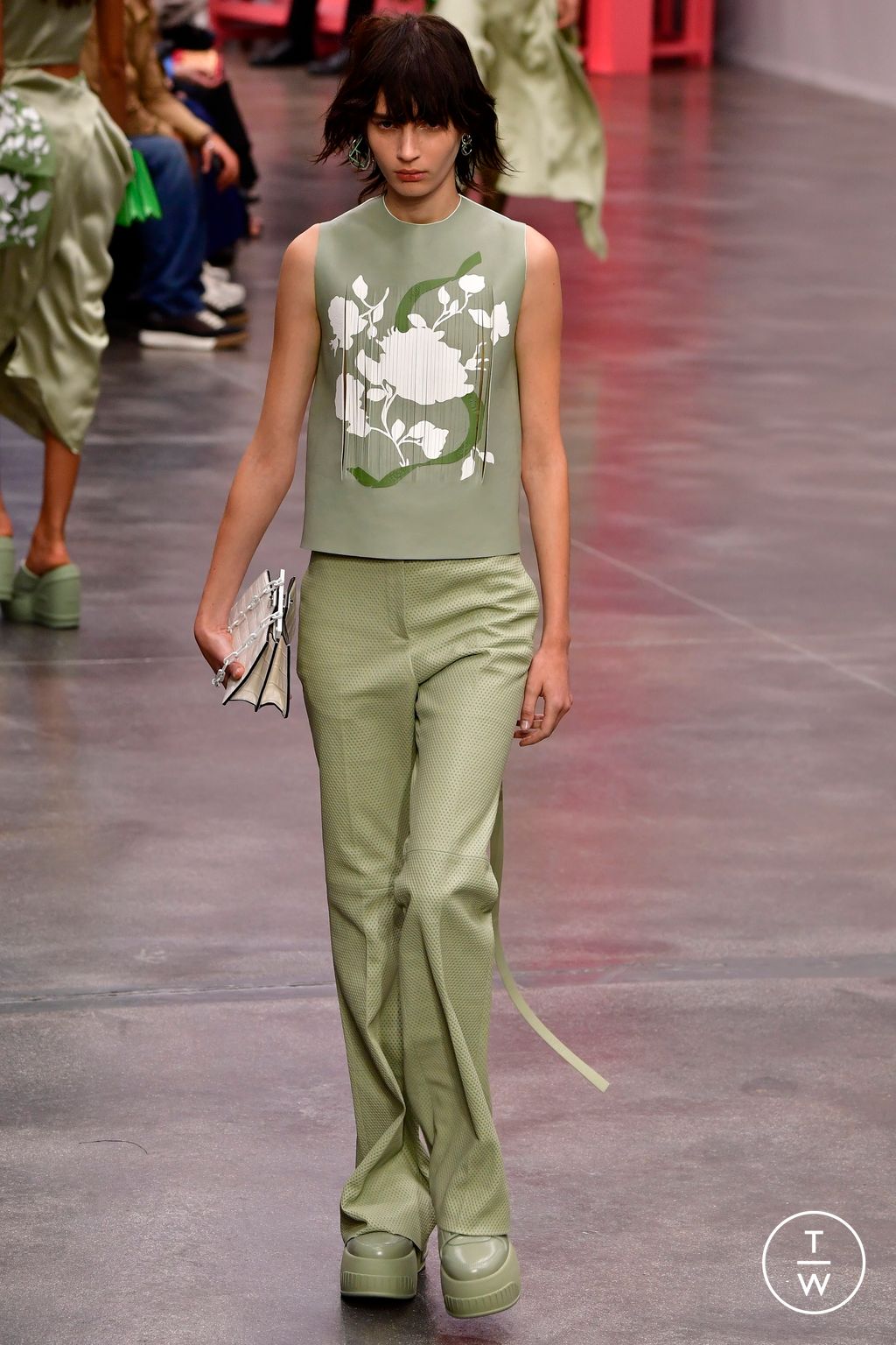Fashion Week Milan Spring/Summer 2023 look 10 from the Fendi collection womenswear