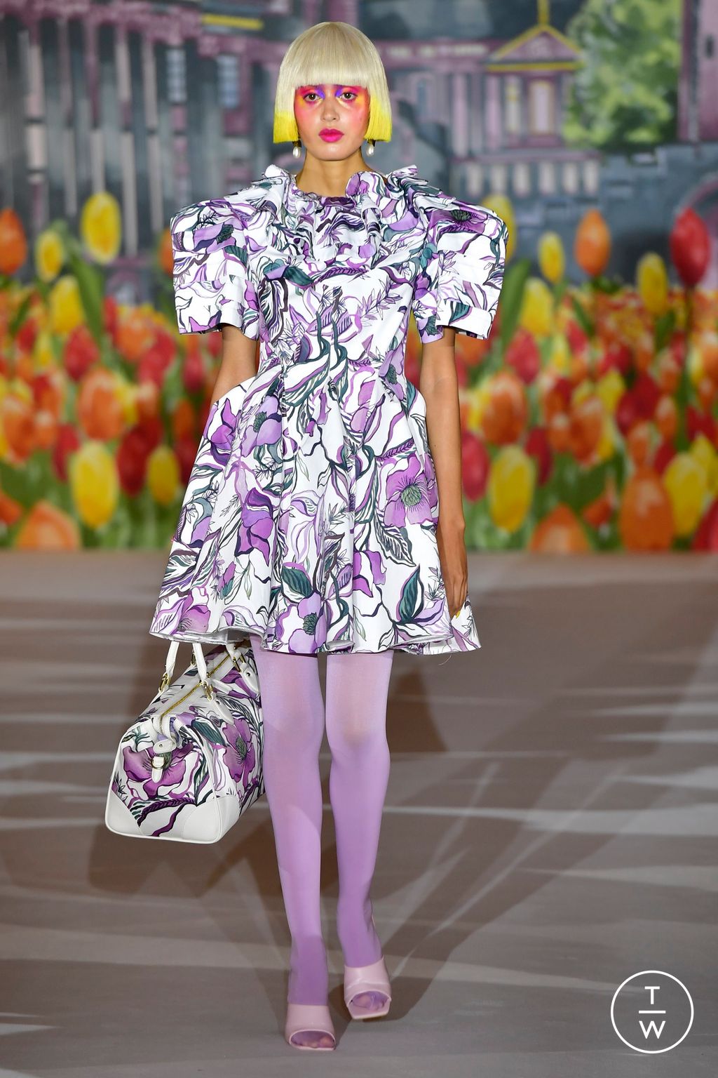 Fashion Week London Spring/Summer 2023 look 43 from the Paul Costelloe collection womenswear