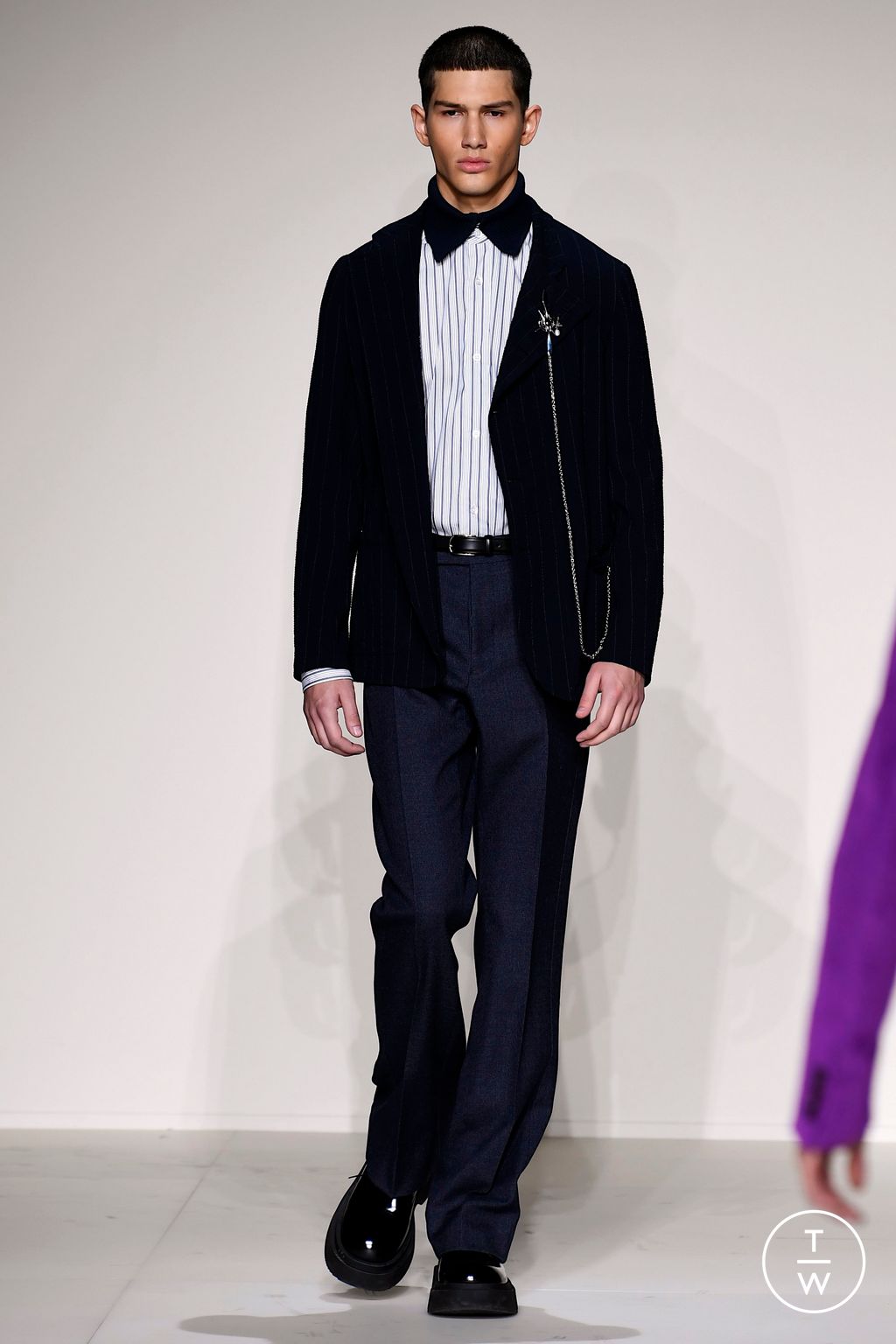 Fashion Week Milan Fall/Winter 2023 look 76 from the Emporio Armani collection menswear