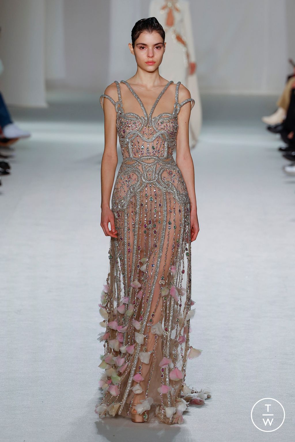 Fashion Week Paris Spring/Summer 2023 look 65 from the Elie Saab collection couture