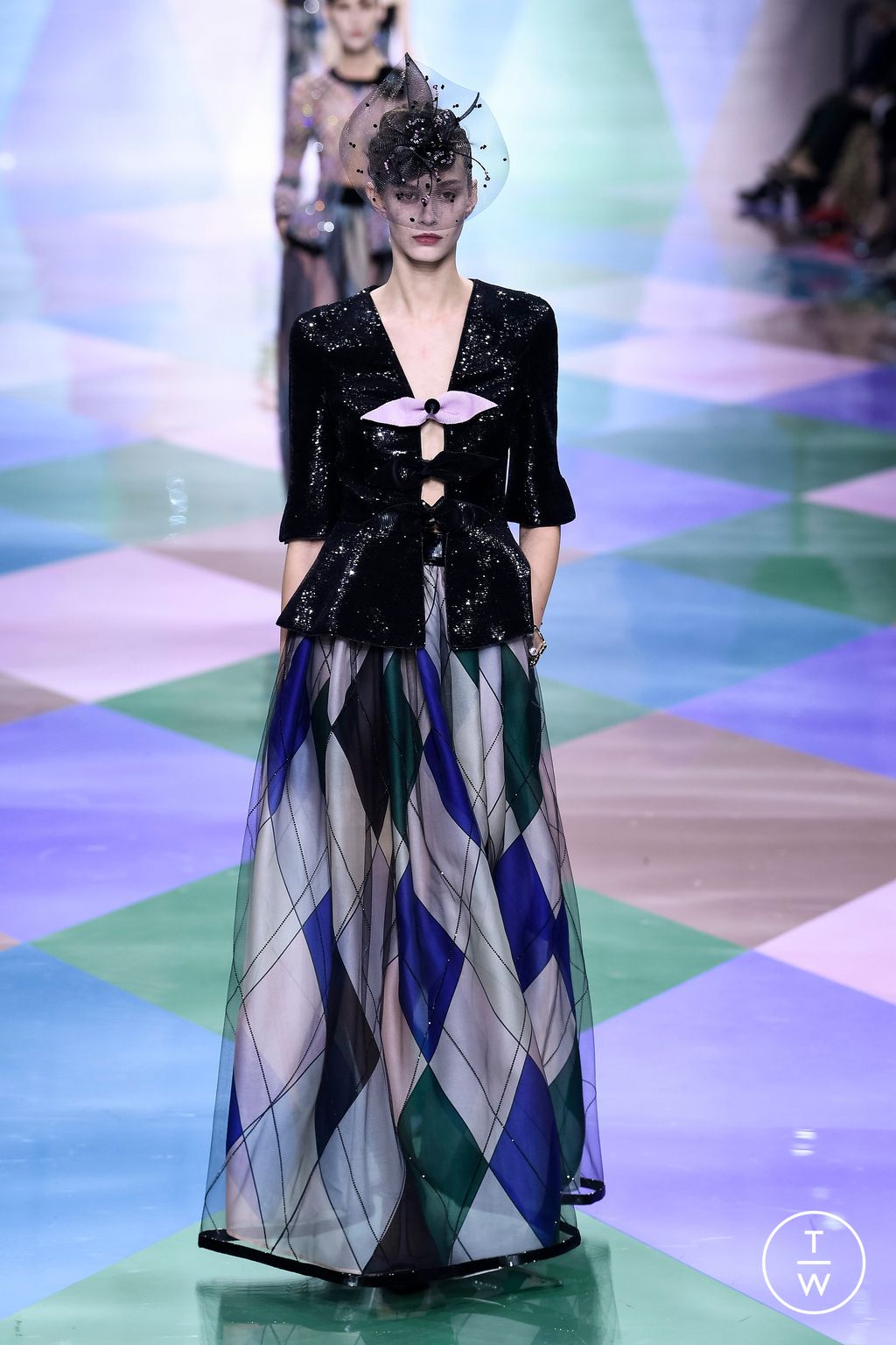 Fashion Week Paris Spring/Summer 2023 look 58 from the Giorgio Armani Privé collection couture