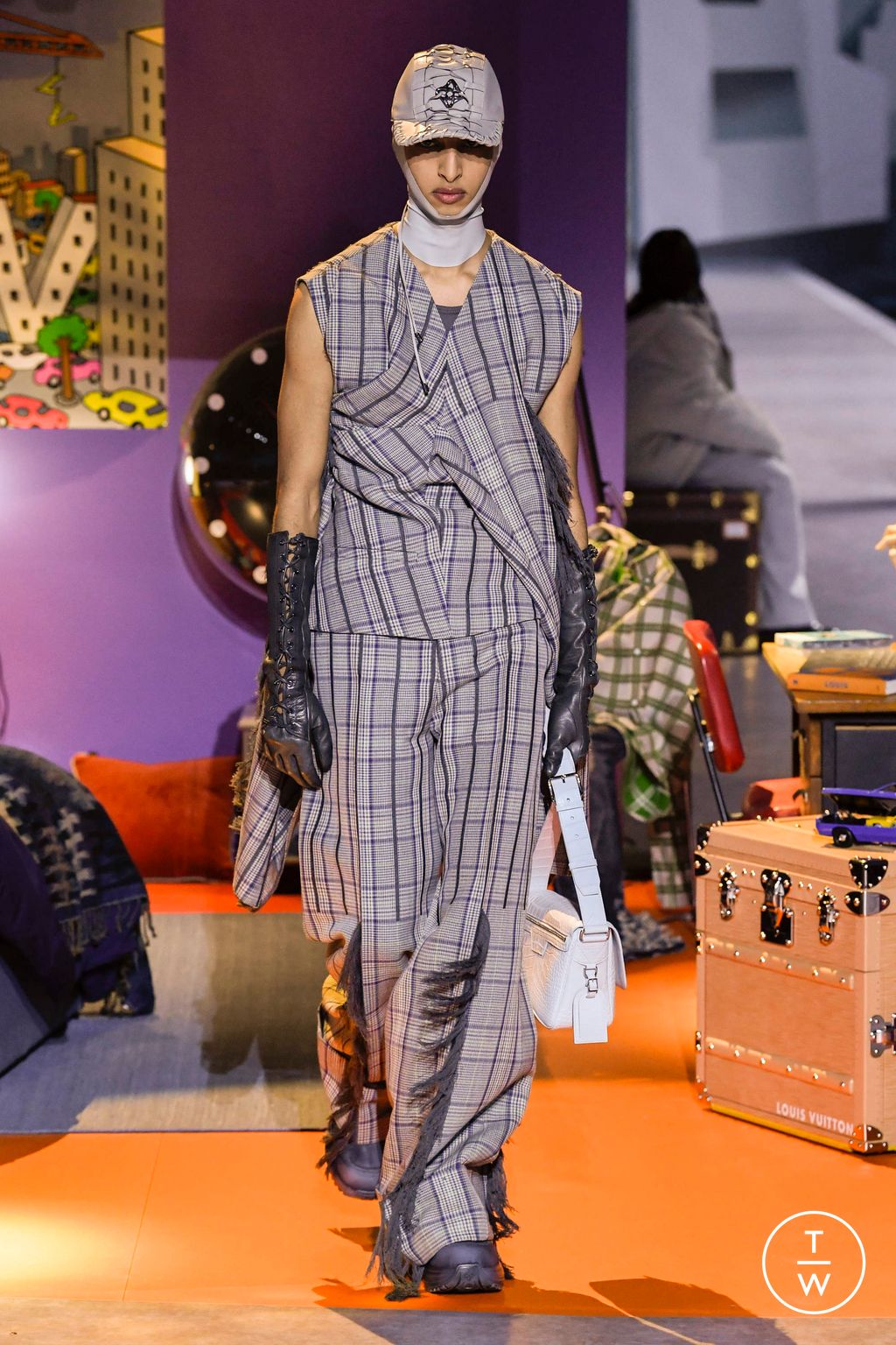 Fashion Week Paris Fall/Winter 2023 look 25 de la collection Louis Vuitton menswear