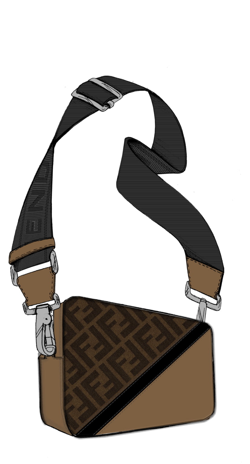 Fashion Week Milan Fall/Winter 2022 look 2 from the Fendi collection menswear accessories