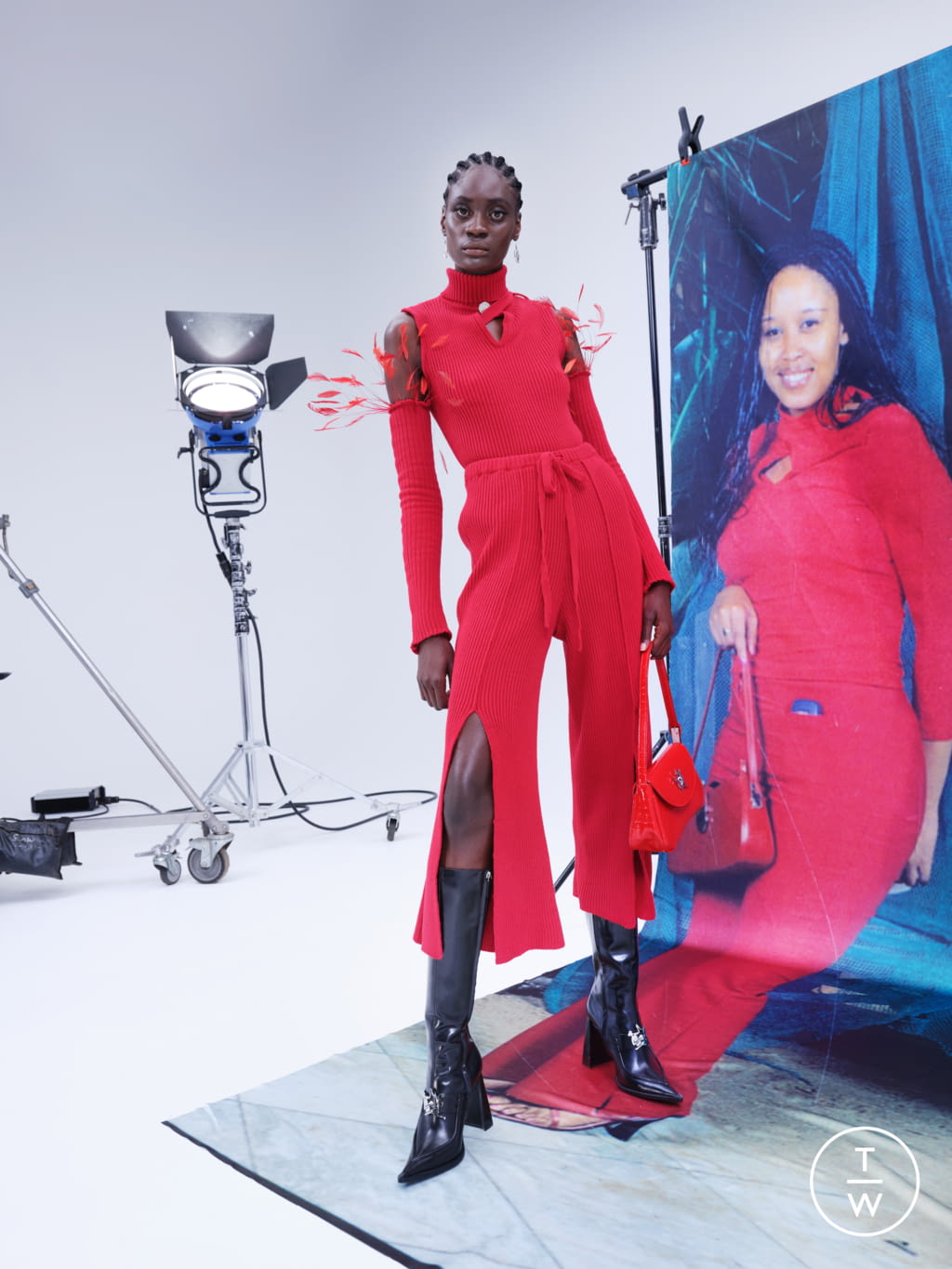 Fashion Week Paris Spring/Summer 2022 look 8 from the Thebe Magugu collection 女装