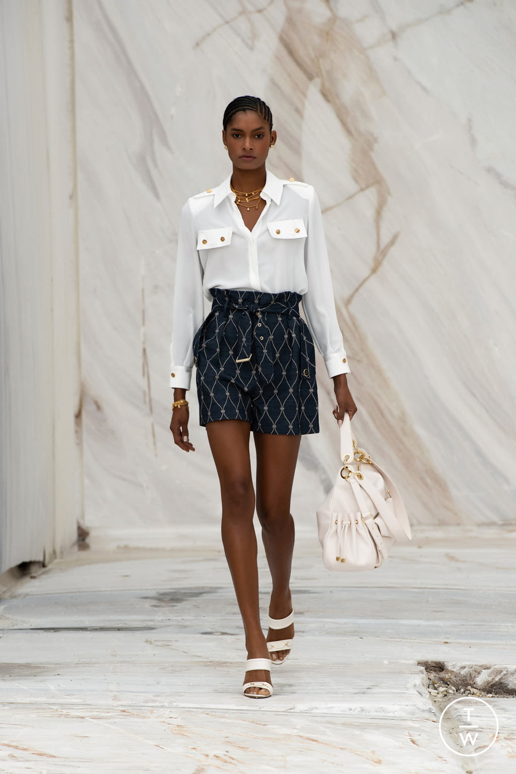 Fashion Week Milan Spring/Summer 2022 look 8 from the Elisabetta Franchi collection womenswear