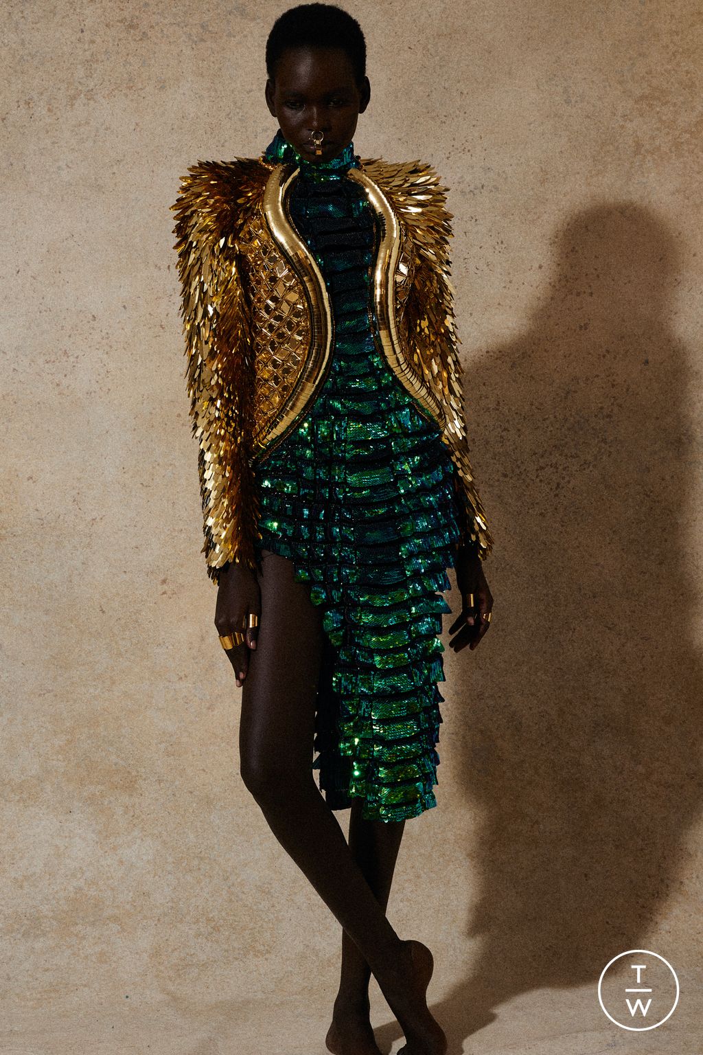Fashion Week Paris Resort 2023 look 8 from the Balmain collection 女装