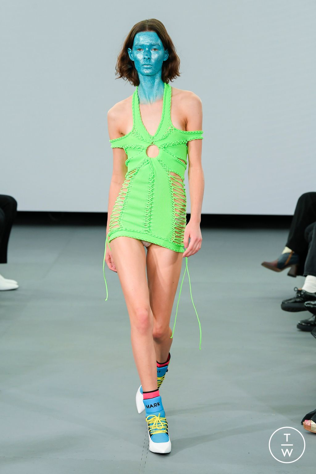 Fashion Week London Spring/Summer 2023 look 10 from the Mark Fast collection womenswear