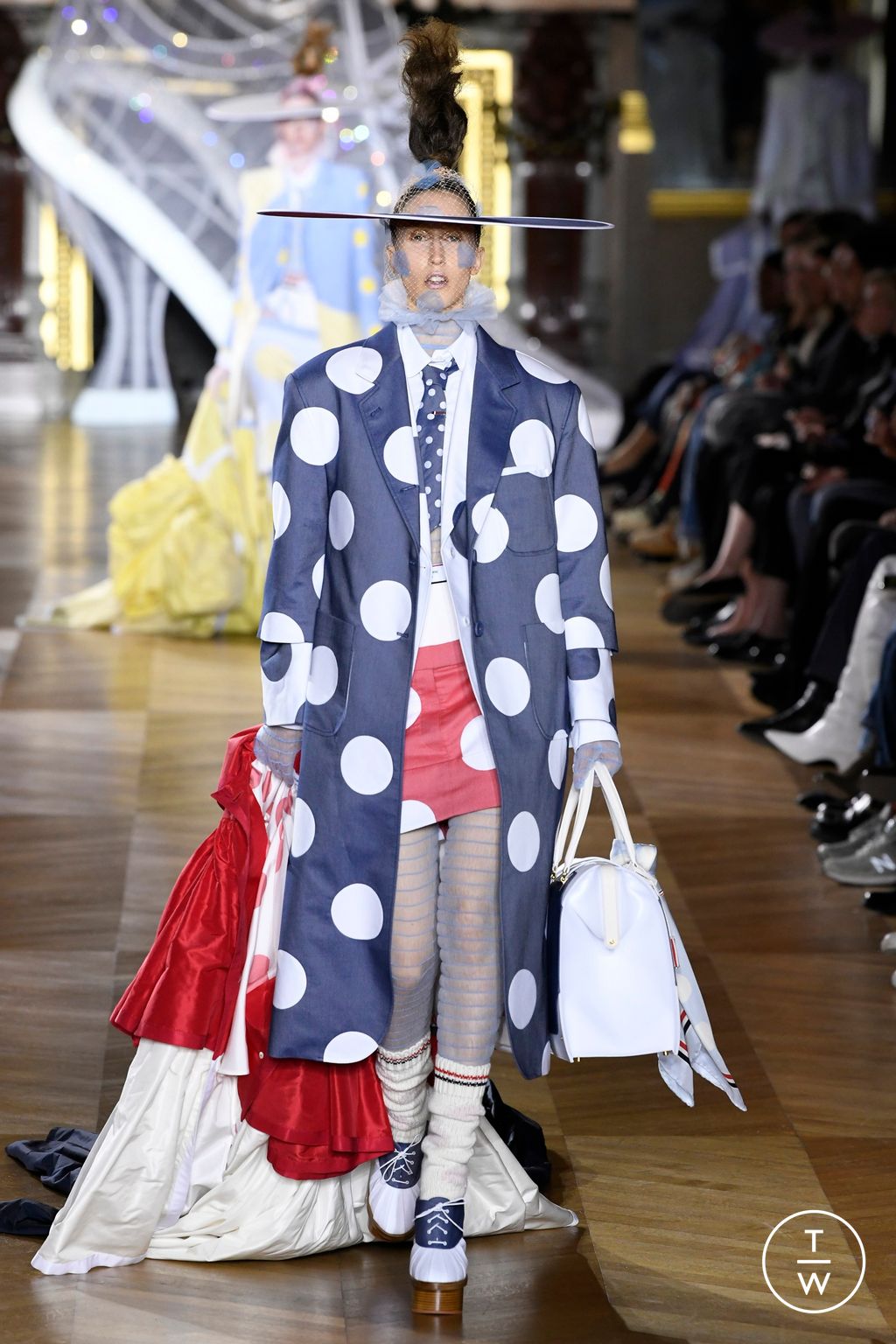 Fashion Week Paris Spring/Summer 2023 look 33 from the Thom Browne collection womenswear
