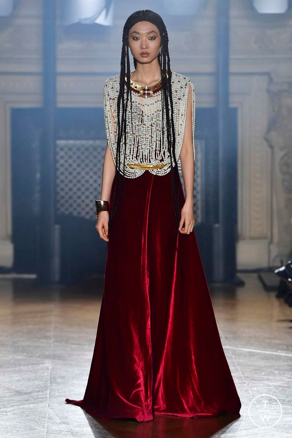 Fashion Week Paris Spring/Summer 2023 look 15 from the Maison Sara Chraibi collection couture