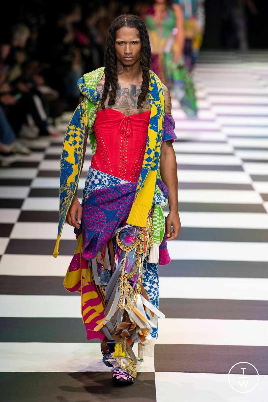 Fashion Week Milan Spring/Summer 2023 look 3 from the Matty Bovan collection 女装