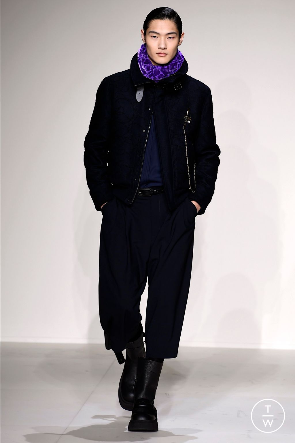 Fashion Week Milan Fall/Winter 2023 look 63 from the Emporio Armani collection menswear