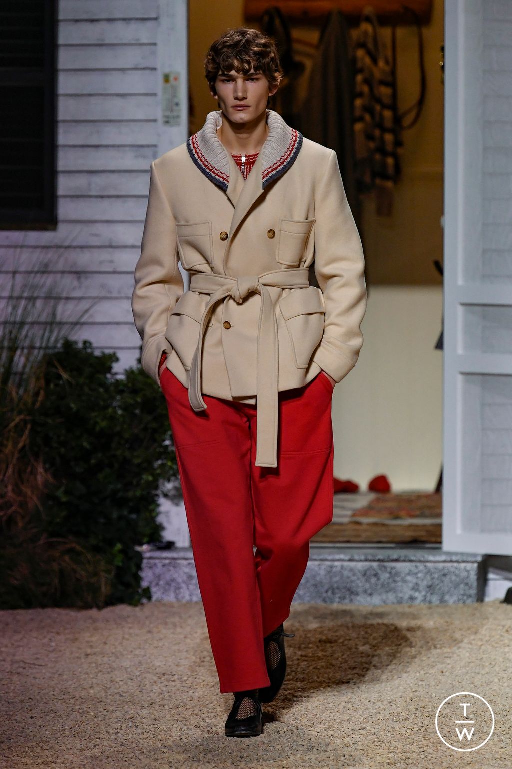 Fashion Week Paris Fall/Winter 2023 look 9 from the Bode collection menswear
