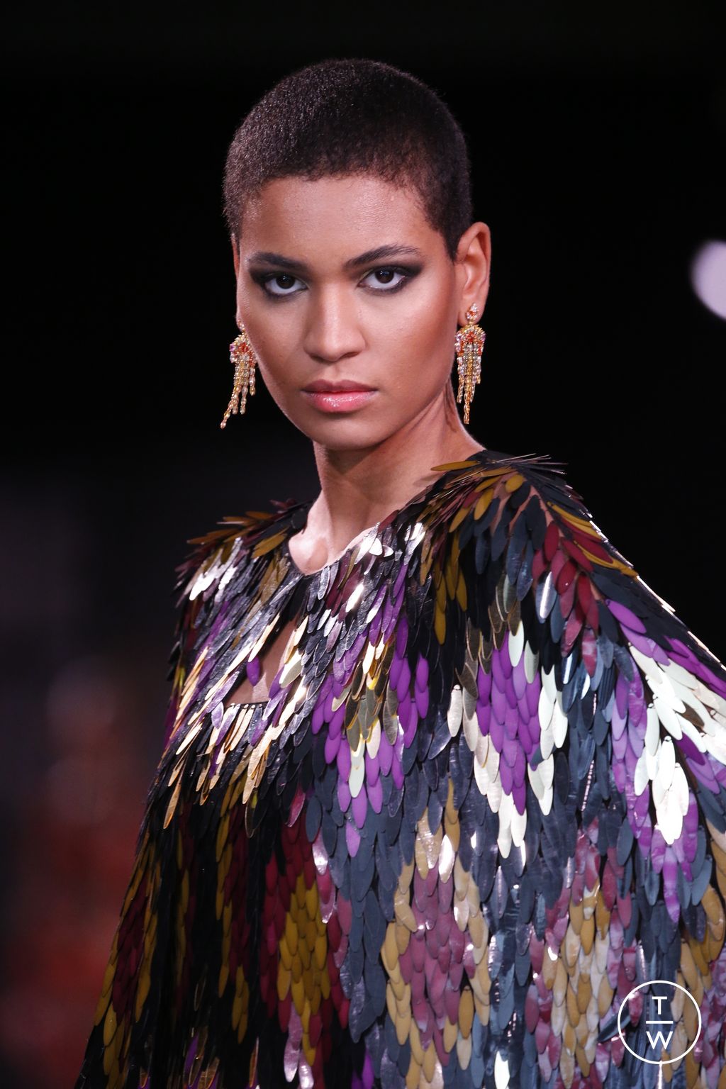 Fashion Week New York Fall/Winter 2023 look 21 from the Naeem Khan collection womenswear accessories