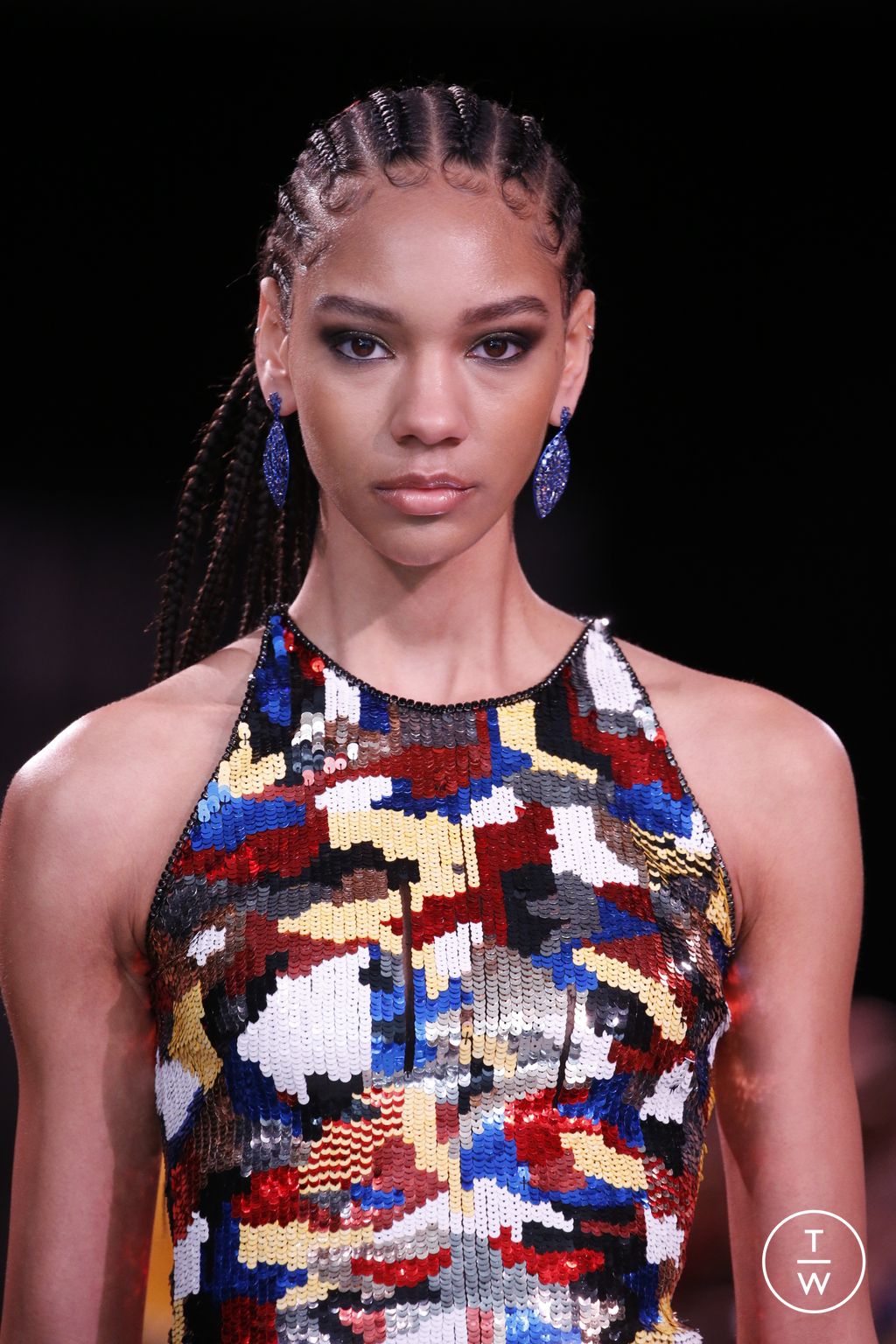 Fashion Week New York Fall/Winter 2023 look 32 from the Naeem Khan collection womenswear accessories