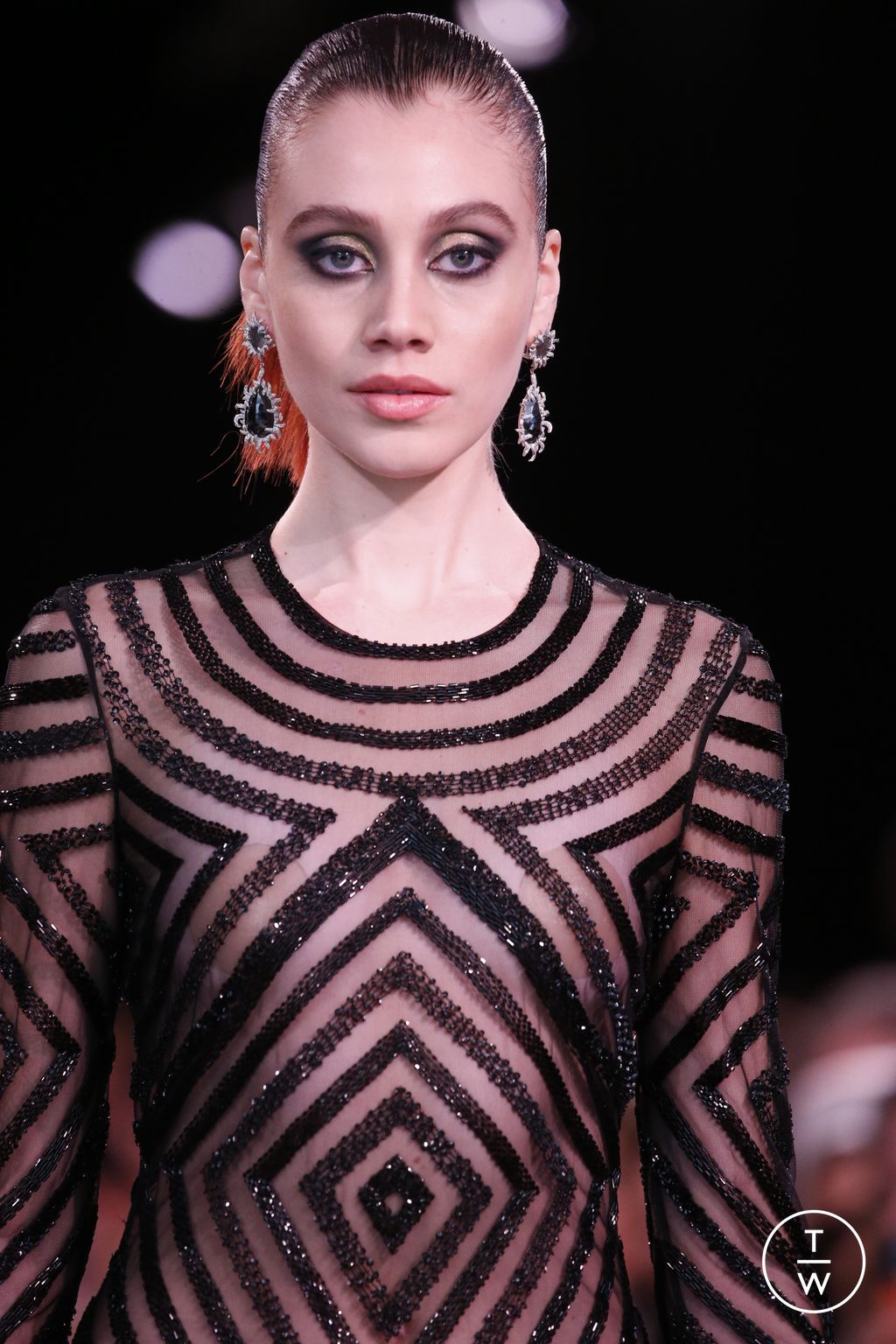 Fashion Week New York Fall/Winter 2023 look 38 from the Naeem Khan collection womenswear accessories