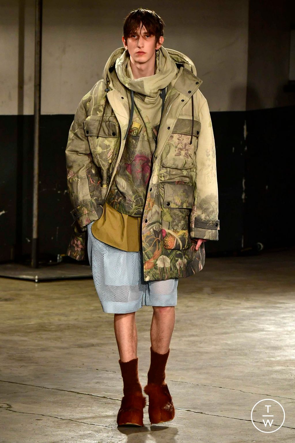 Fashion Week Paris Fall/Winter 2023 look 45 from the Dries Van Noten collection menswear