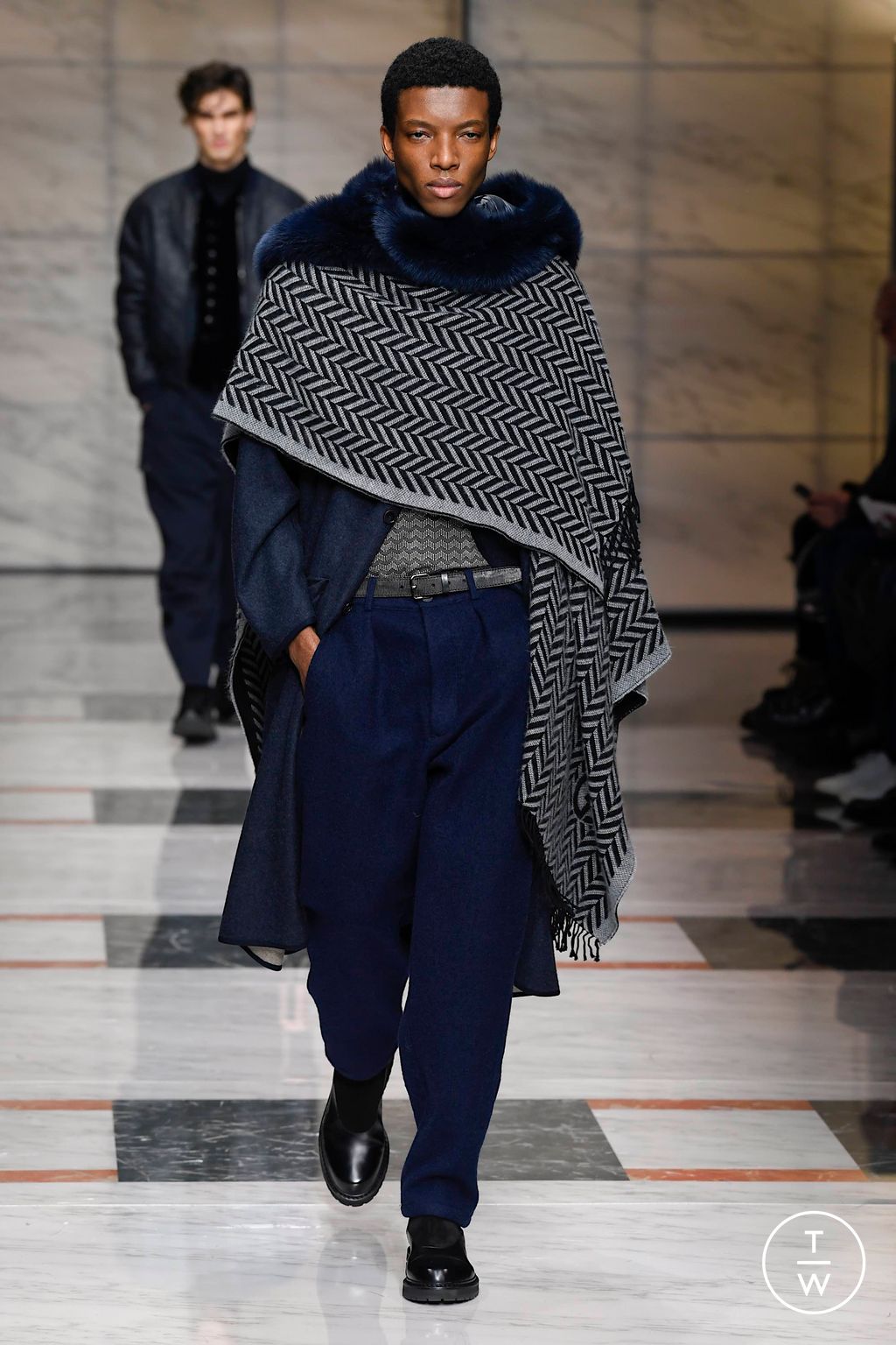 Fashion Week Milan Fall/Winter 2023 look 42 de la collection Giorgio Armani menswear
