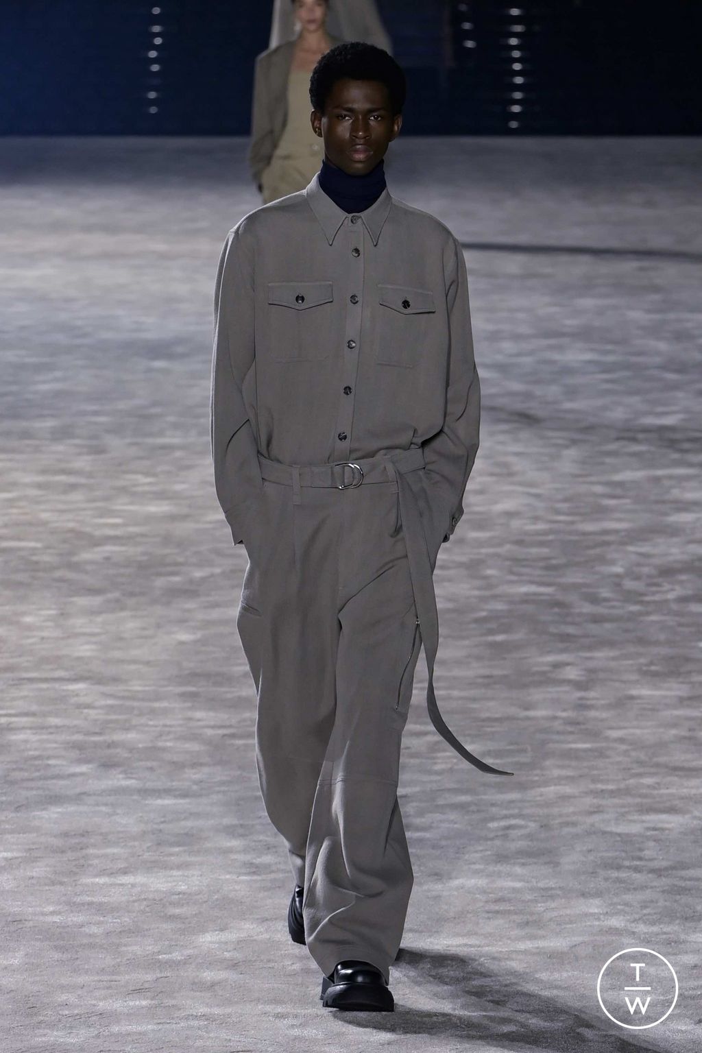 Fashion Week Paris Fall/Winter 2023 look 7 from the Ami collection menswear