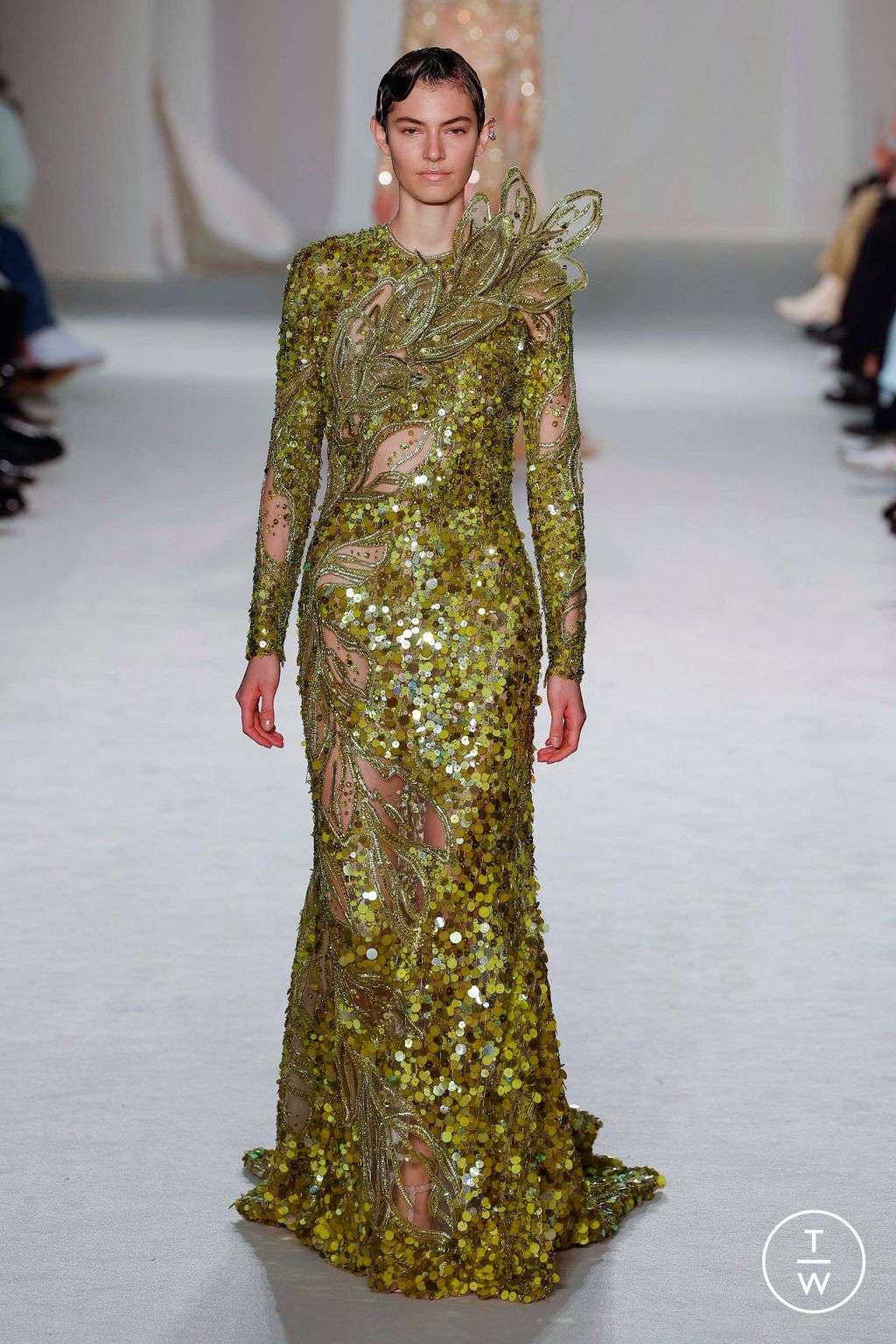 Fashion Week Paris Spring/Summer 2023 look 24 from the Elie Saab collection couture