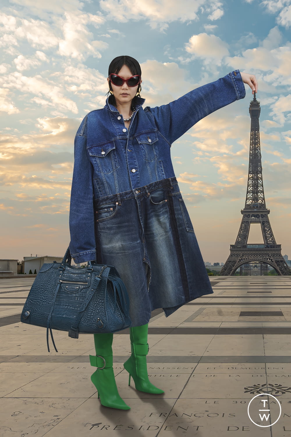 Fashion Week Paris Pre-Fall 2021 look 9 from the Balenciaga collection womenswear