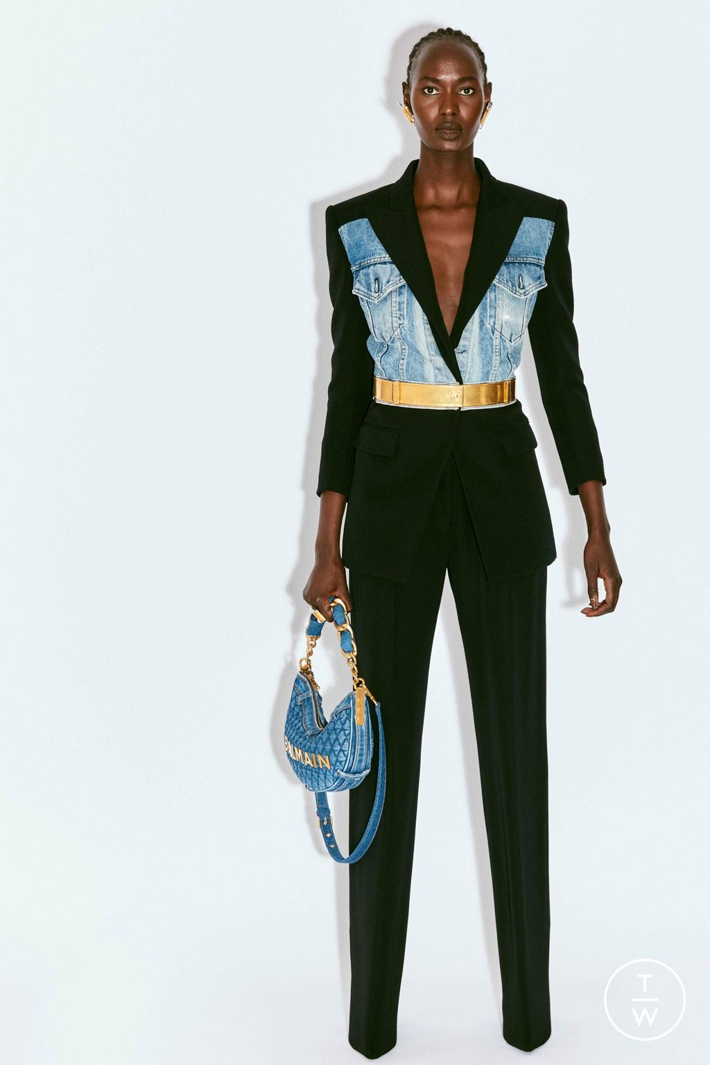 Fashion Week Paris Resort 2025 look 9 from the Balmain collection womenswear