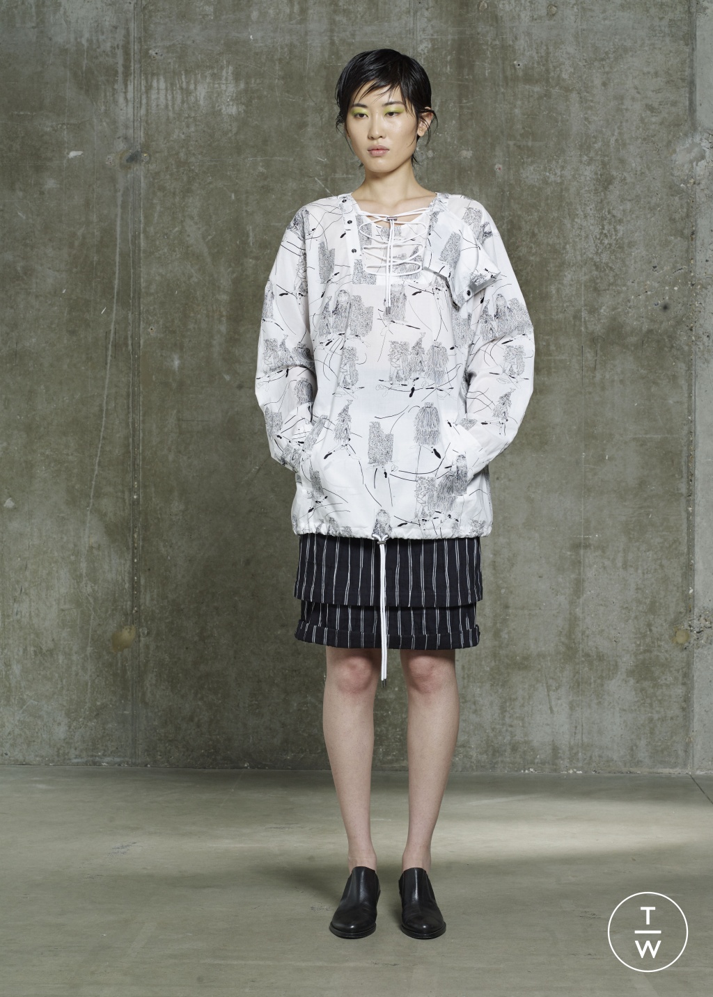 Fashion Week London Resort 2020 look 9 from the Chalayan collection 女装