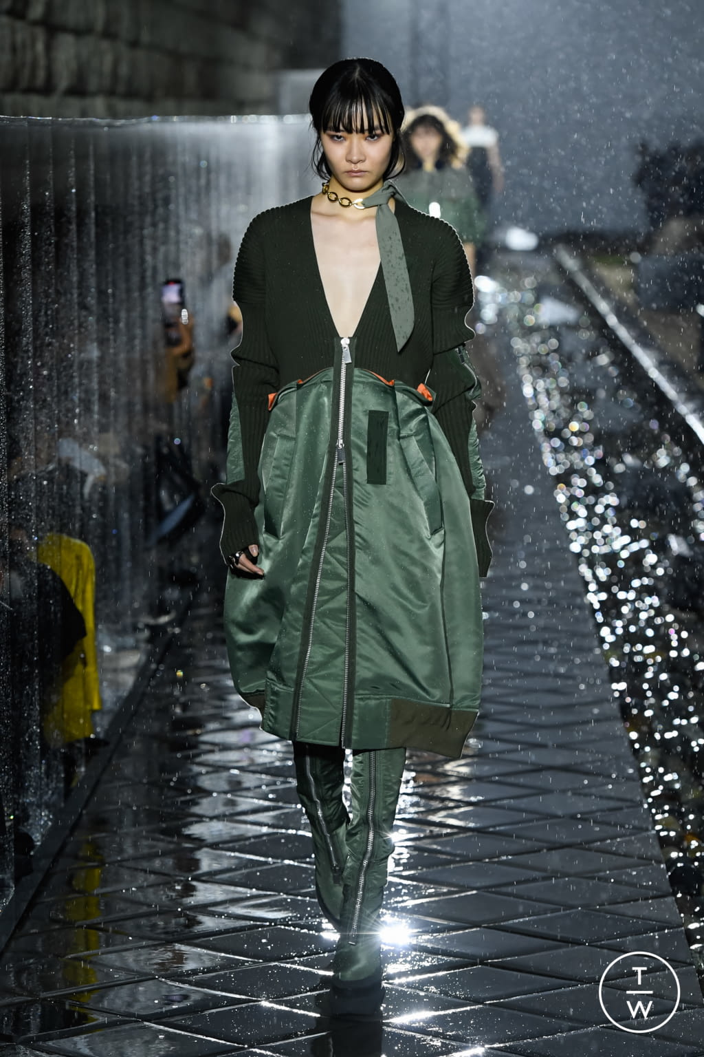Fashion Week Paris Spring/Summer 2021 look 9 de la collection Sacai womenswear