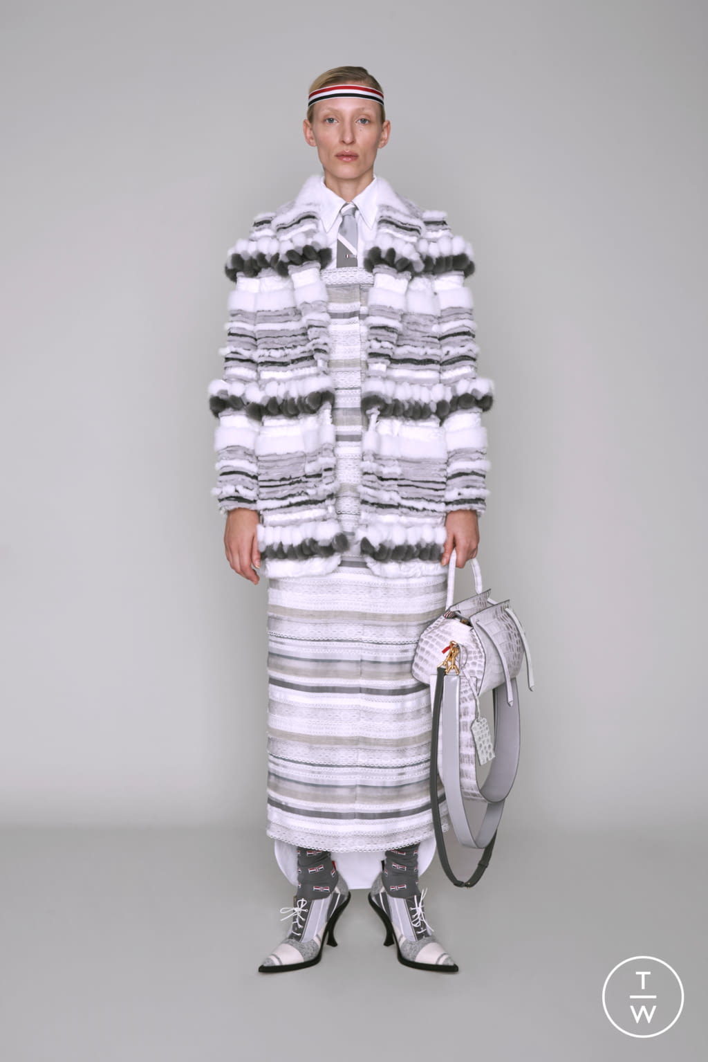 Fashion Week Paris Pre-Fall 2019 look 9 from the Thom Browne collection 女装