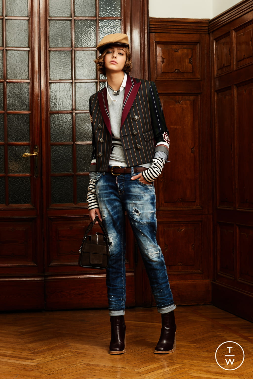 Fashion Week Milan Pre-Fall 2020 look 8 from the Dsquared2 collection 女装