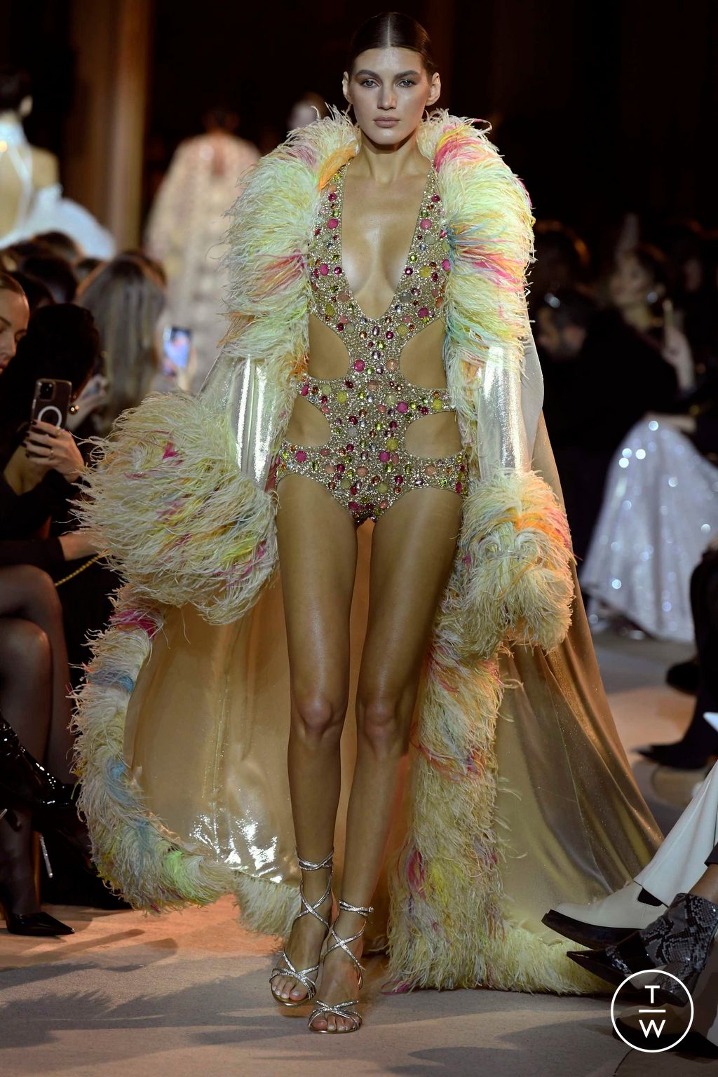 Fashion Week Paris Spring/Summer 2023 look 7 from the Zuhair Murad collection couture