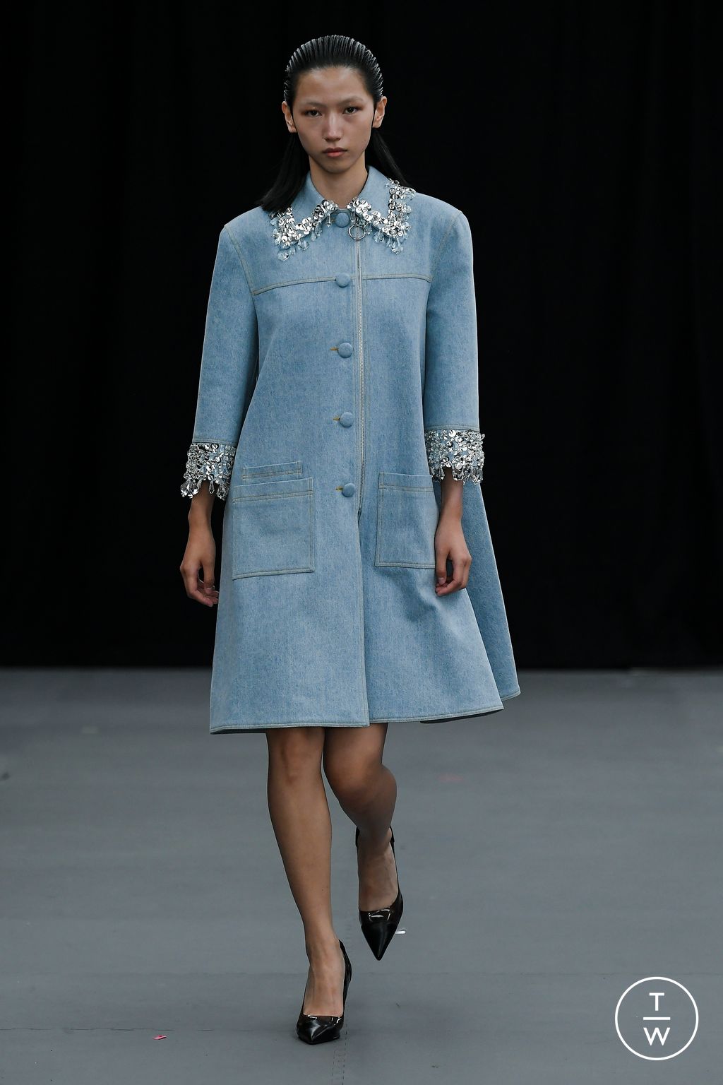 Fashion Week London Spring/Summer 2023 look 13 from the Huishan Zhang collection womenswear