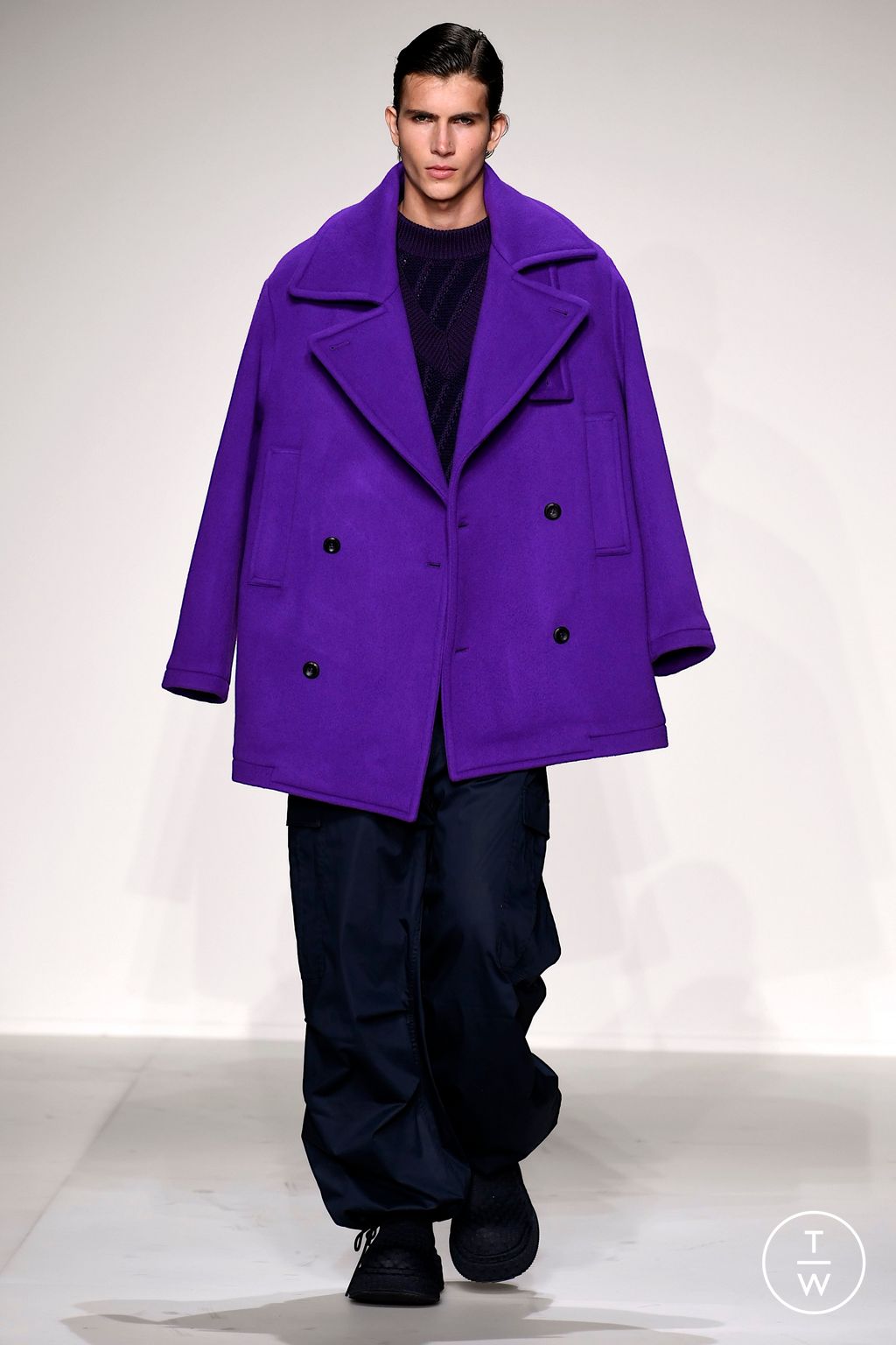 Fashion Week Milan Fall/Winter 2023 look 68 from the Emporio Armani collection menswear