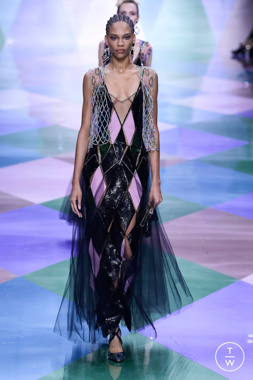 Fashion Week Paris Spring/Summer 2023 look 76 from the Giorgio Armani Privé collection couture