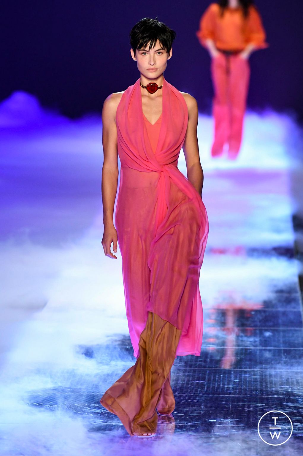 Fashion Week Milan Spring/Summer 2023 look 11 from the Alberta Ferretti collection womenswear