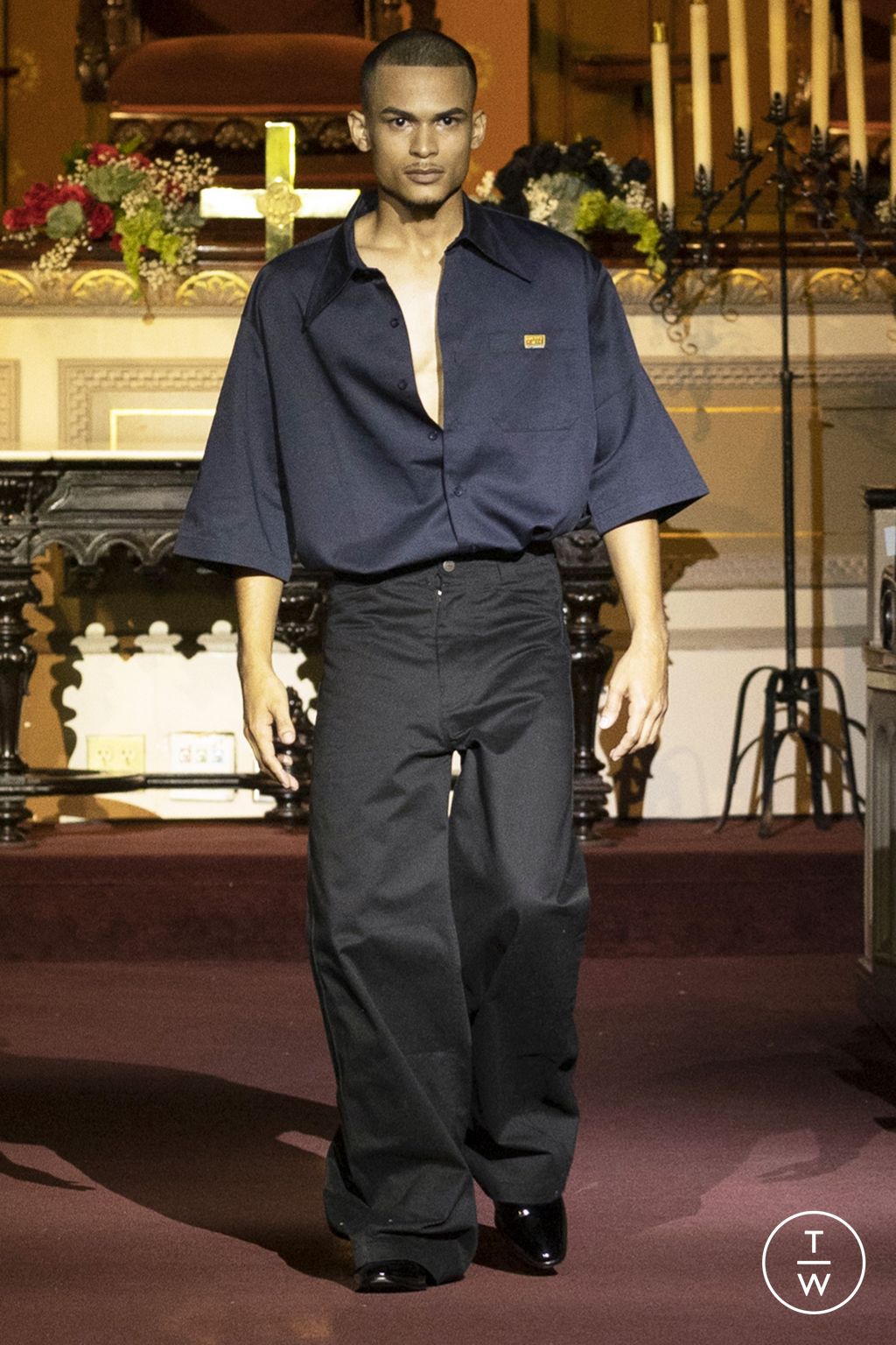 Fashion Week New York Spring/Summer 2023 look 36 de la collection Willy Chavarria menswear