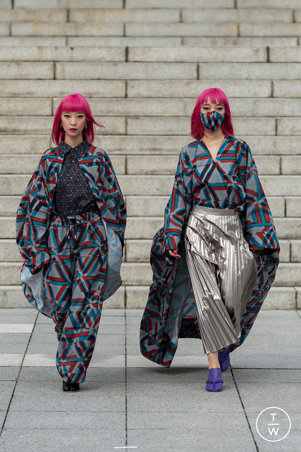 Fashion Week Milan Spring/Summer 2021 look 12 from the Atsushi Nakashima collection womenswear