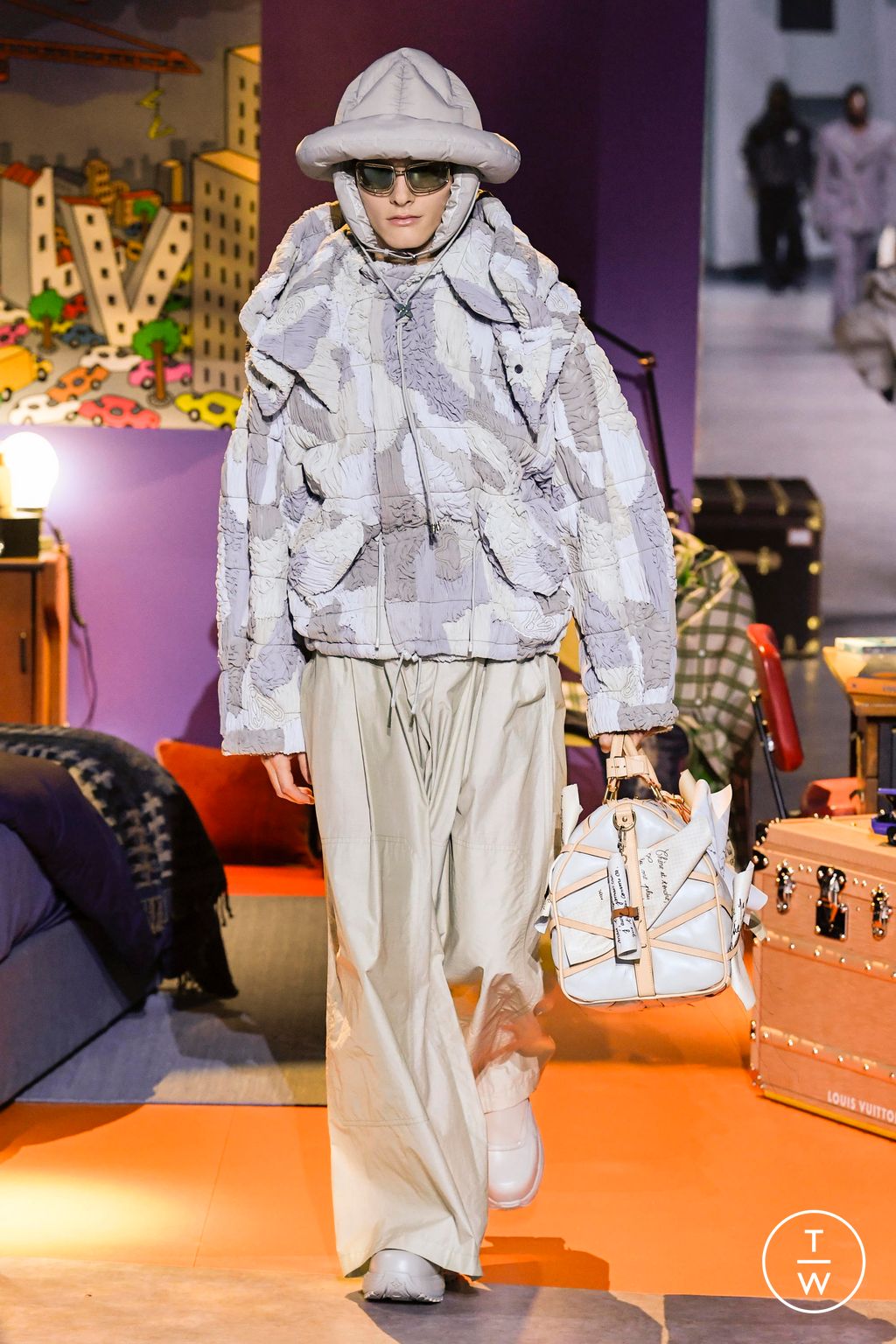 Fashion Week Paris Fall/Winter 2023 look 26 de la collection Louis Vuitton menswear