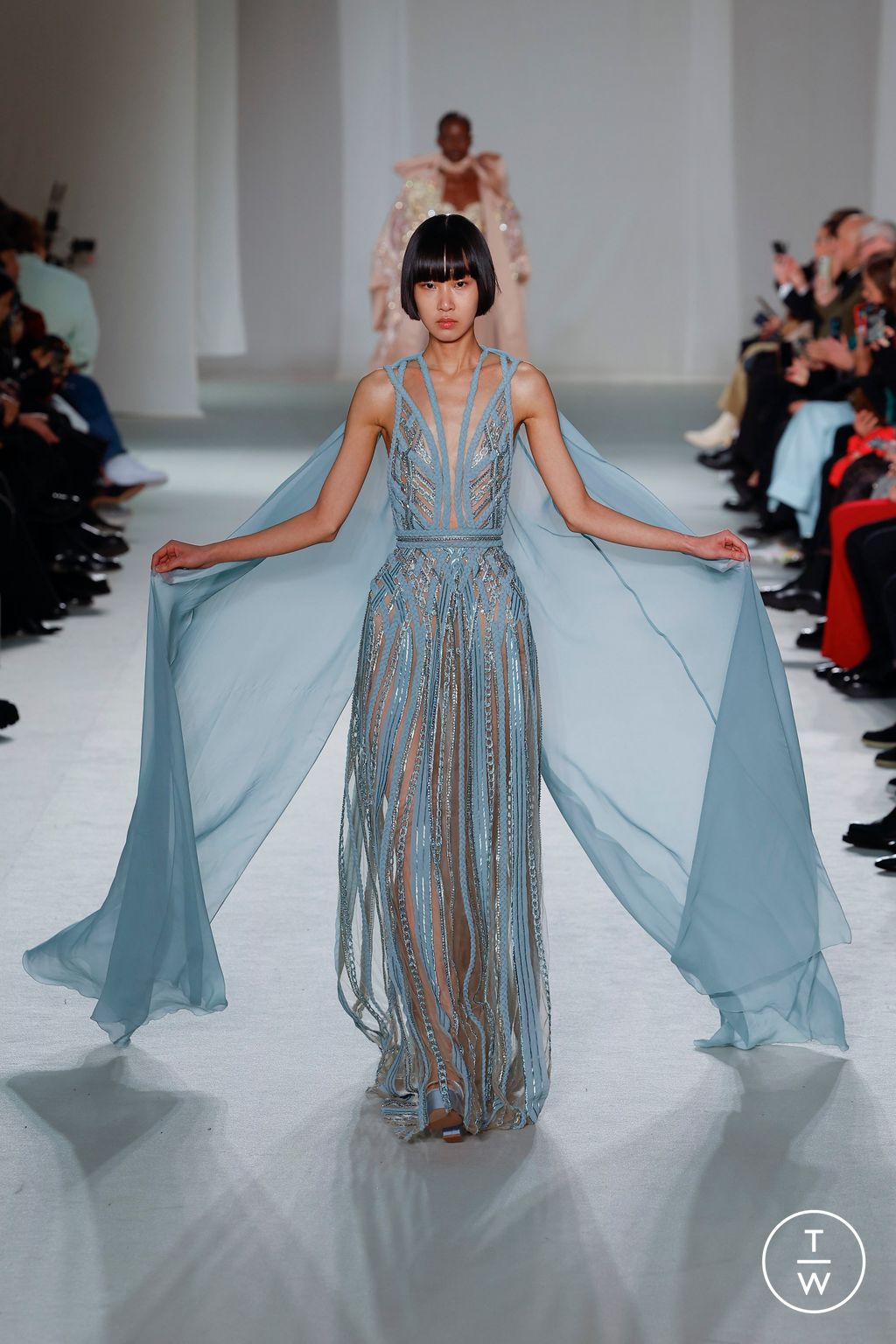 Fashion Week Paris Spring/Summer 2023 look 56 from the Elie Saab collection couture