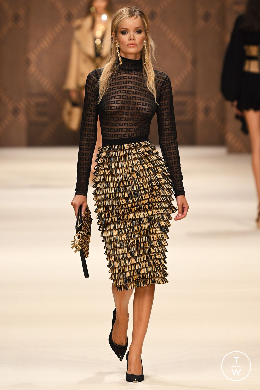 Fashion Week Milan Spring/Summer 2023 look 58 from the Elisabetta Franchi collection womenswear