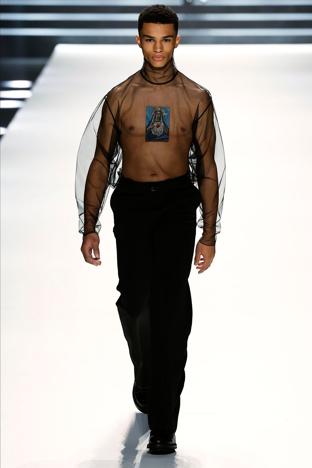Fashion Week Milan Fall/Winter 2023 look 24 from the Dolce & Gabbana collection 男装