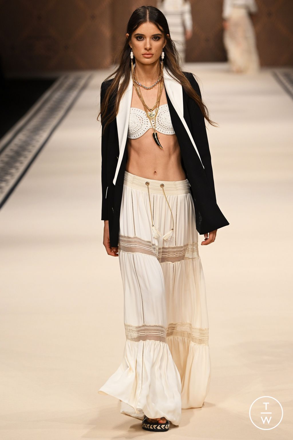 Fashion Week Milan Spring/Summer 2023 look 3 from the Elisabetta Franchi collection womenswear