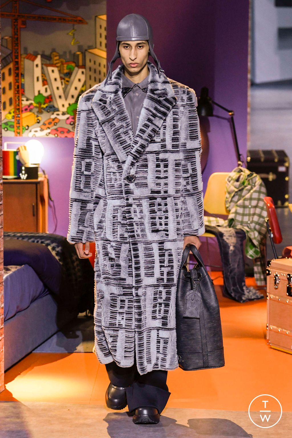Fashion Week Paris Fall/Winter 2023 look 19 de la collection Louis Vuitton menswear